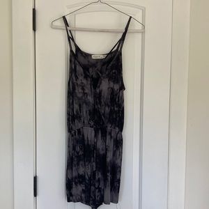 Ginger G black and grey tie dye romper. Size medium.